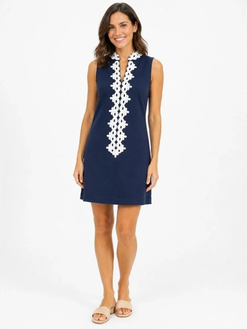 Lily Pulitzer Callista shift dress, navy, size M